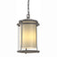 Hubbardton Forge 2010 Coastal Burnished Steel Seeded Glass with Opal Diffuser (ZS) Meridian Large Outdoor Ceiling Fixture
