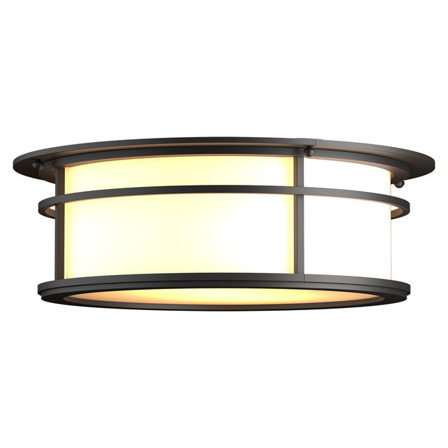 Hubbardton Forge 2016 Coastal Oil Rubbed Bronze Opal Glass (GG) Province Outdoor Flush Mount