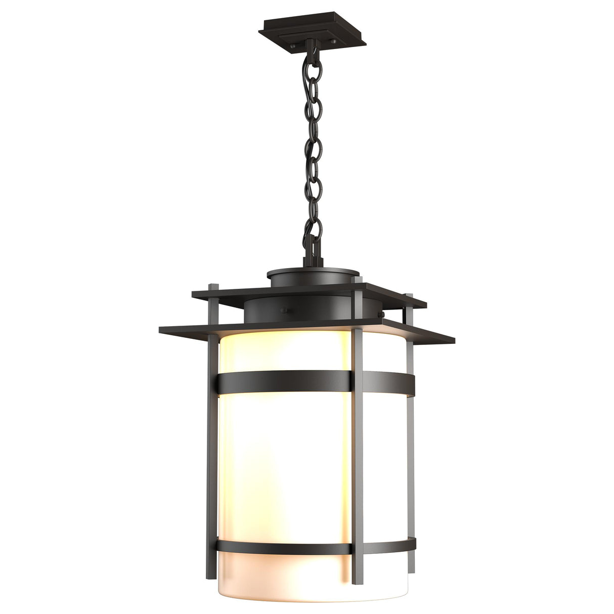 Hubbardton Forge 2007 Coastal Oil Rubbed Bronze Opal Glass (GG) Banded Large Outdoor Fixture