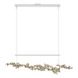 Hubbardton Forge 2023 Coastal White Soft Gold Standard Coral LED Pendant
