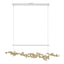 Hubbardton Forge 2023 Coastal White Modern Brass Standard Coral LED Pendant