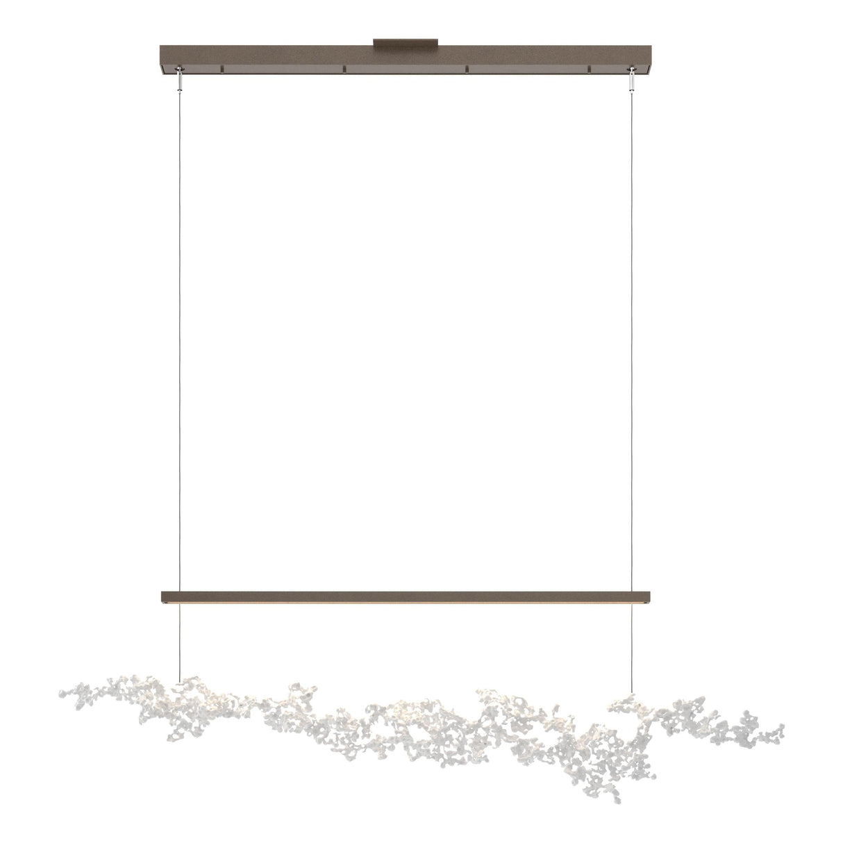 Hubbardton Forge 2023 Bronze Coastal White Standard Coral LED Pendant