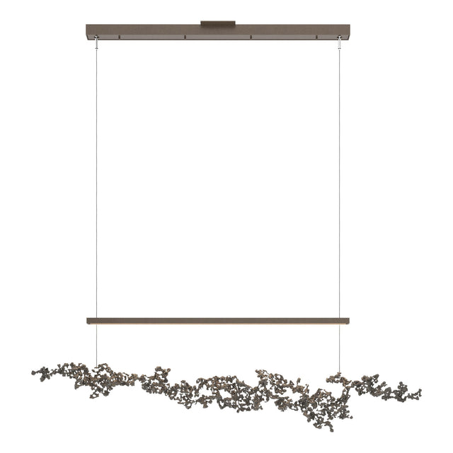 Hubbardton Forge 2023 Bronze Dark Smoke Standard Coral LED Pendant