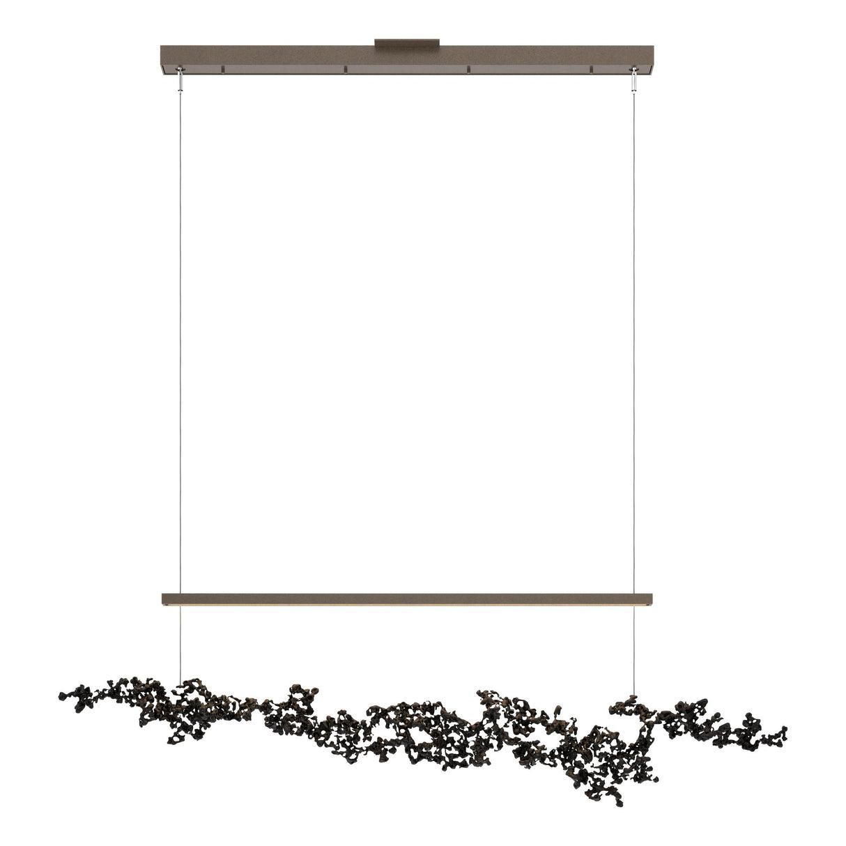 Hubbardton Forge 2023 Bronze Black Standard Coral LED Pendant