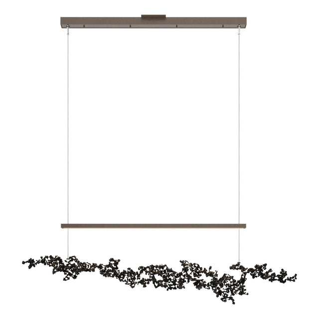 Hubbardton Forge 2023 Bronze Black Standard Coral LED Pendant