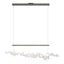 Hubbardton Forge 2023 Dark Smoke Coastal White Standard Coral LED Pendant
