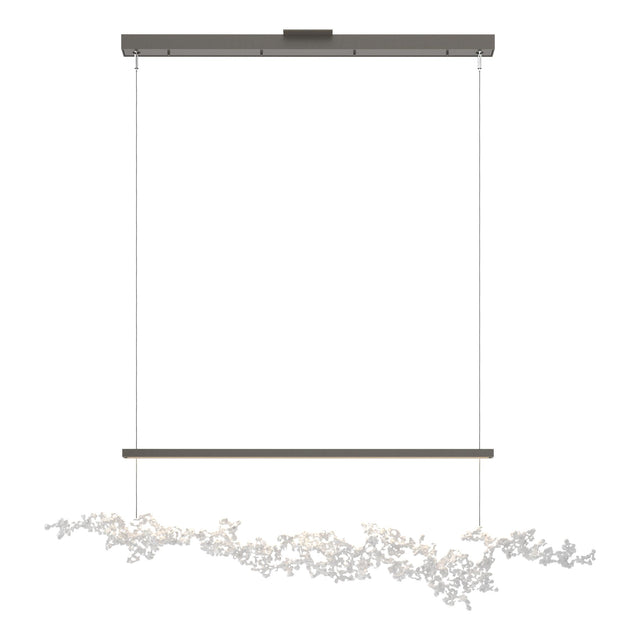 Hubbardton Forge 2023 Dark Smoke Coastal White Standard Coral LED Pendant