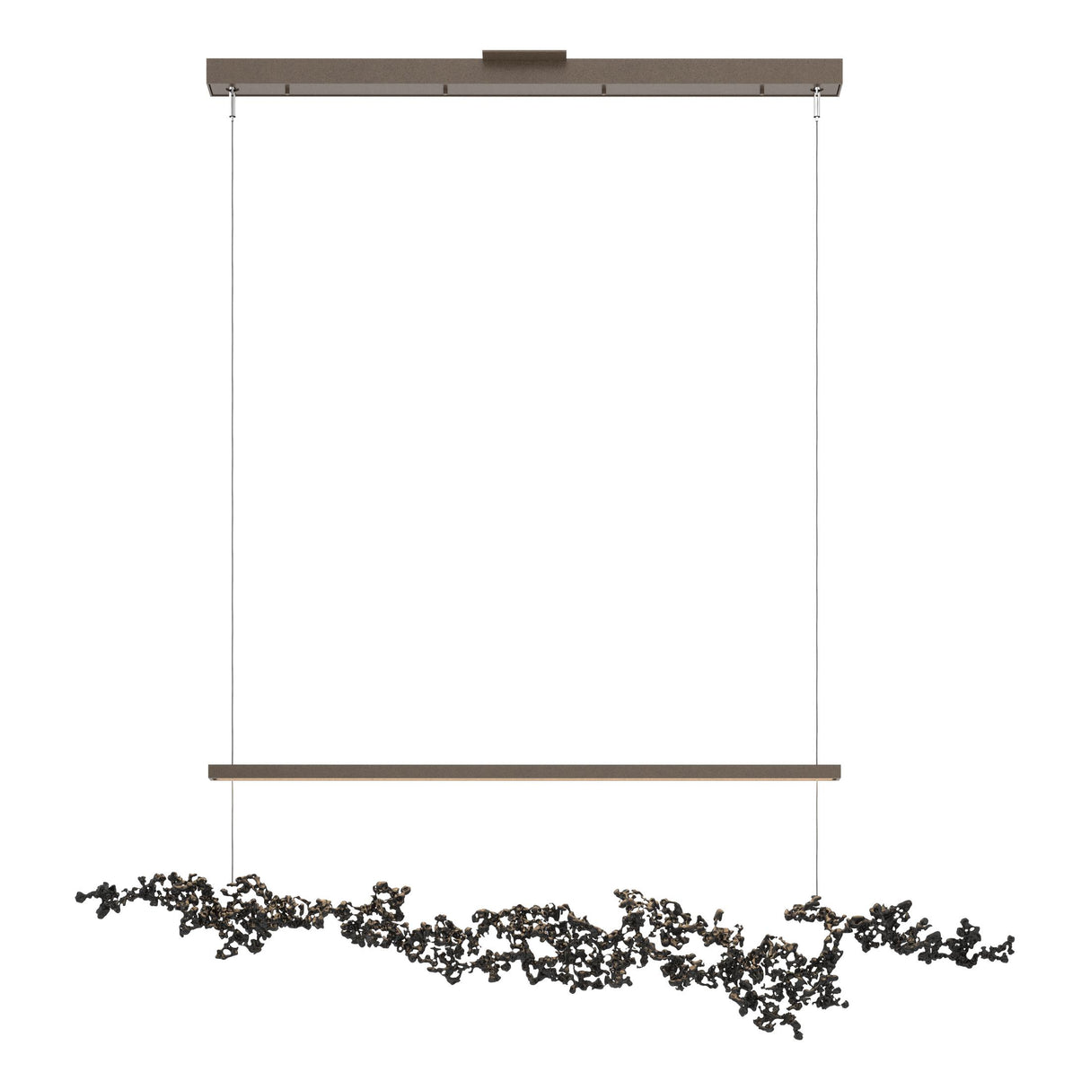 Hubbardton Forge 2023 Bronze Ink Standard Coral LED Pendant