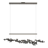 Hubbardton Forge 2023 Dark Smoke Black Standard Coral LED Pendant