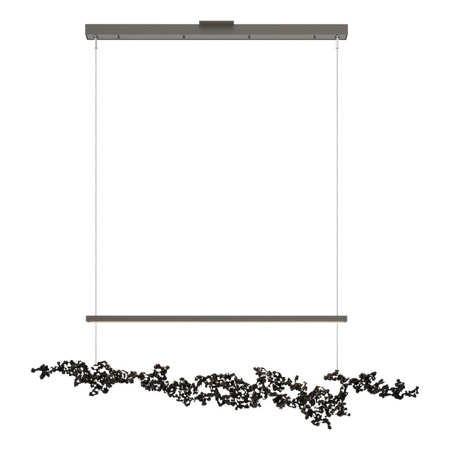 Hubbardton Forge 2023 Dark Smoke Black Standard Coral LED Pendant