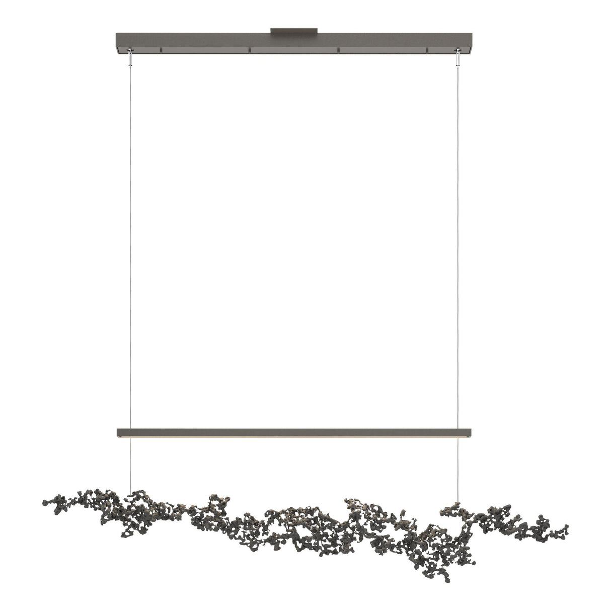 Hubbardton Forge 2023 Dark Smoke Natural Iron Standard Coral LED Pendant