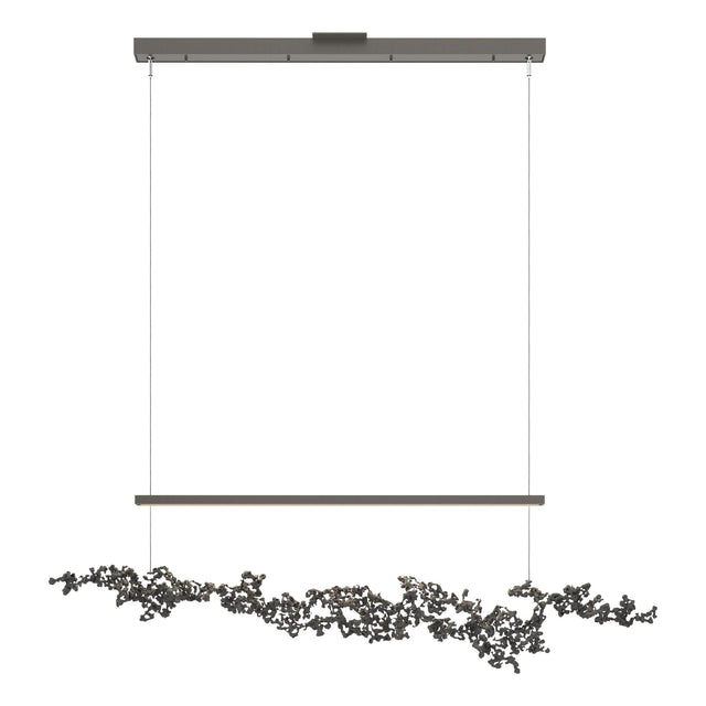 Hubbardton Forge 2023 Dark Smoke Natural Iron Standard Coral LED Pendant