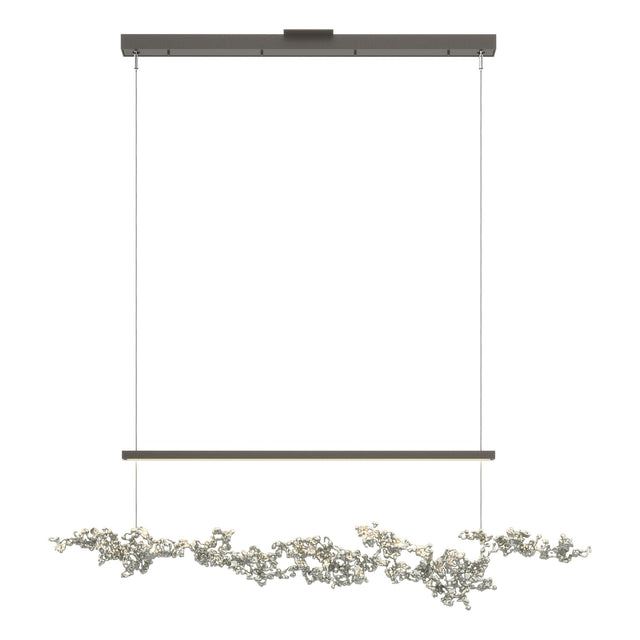 Hubbardton Forge 2023 Dark Smoke Sterling Standard Coral LED Pendant