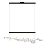 Hubbardton Forge 2023 Black Coastal White Standard Coral LED Pendant