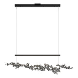 Hubbardton Forge 2023 Black Natural Iron Standard Coral LED Pendant