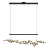 Hubbardton Forge 2023 Black Soft Gold Standard Coral LED Pendant