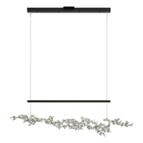Hubbardton Forge 2023 Black Sterling Standard Coral LED Pendant