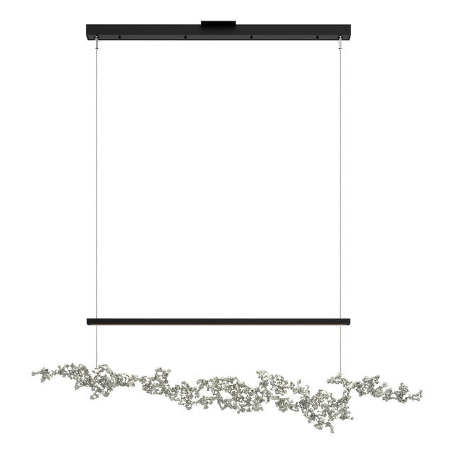 Hubbardton Forge 2023 Black Sterling Standard Coral LED Pendant