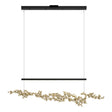 Hubbardton Forge 2023 Black Modern Brass Standard Coral LED Pendant