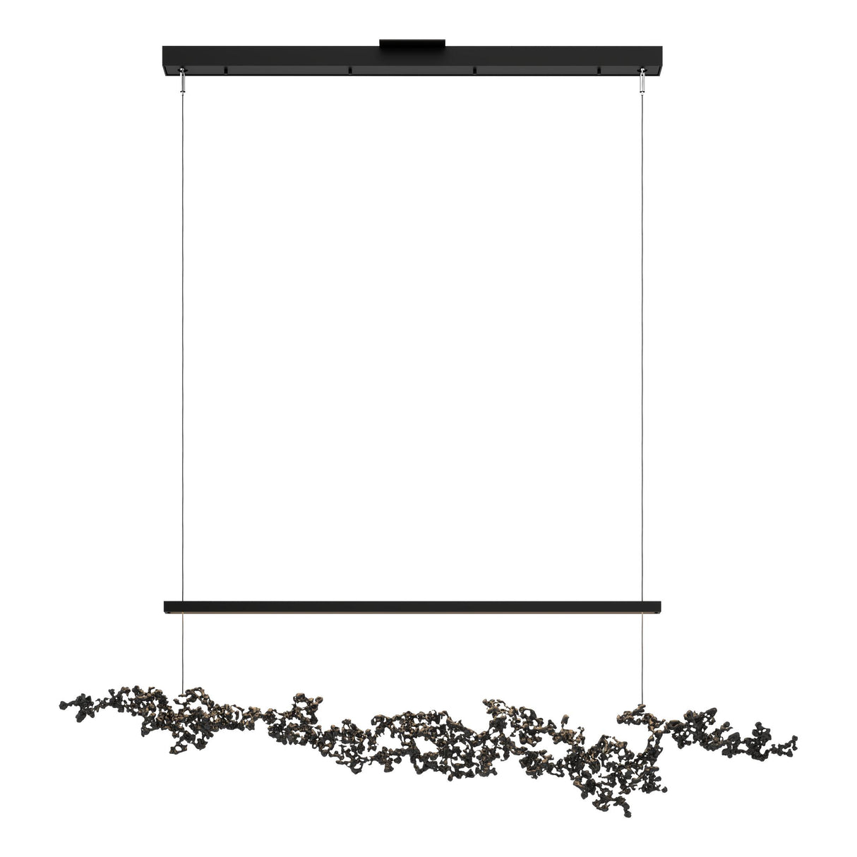 Hubbardton Forge 2023 Black Ink Standard Coral LED Pendant