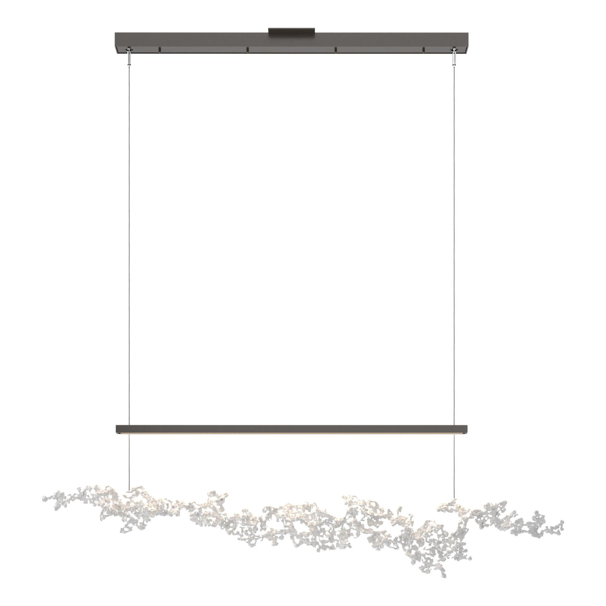 Hubbardton Forge 2023 Oil Rubbed Bronze Coastal White Standard Coral LED Pendant