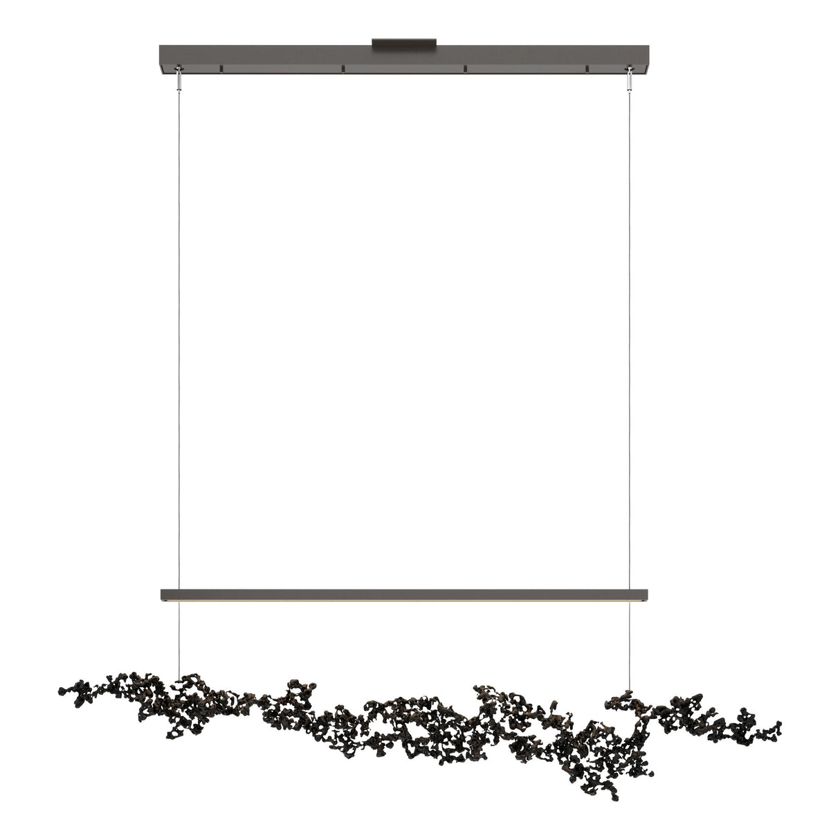 Hubbardton Forge 2023 Oil Rubbed Bronze Black Standard Coral LED Pendant