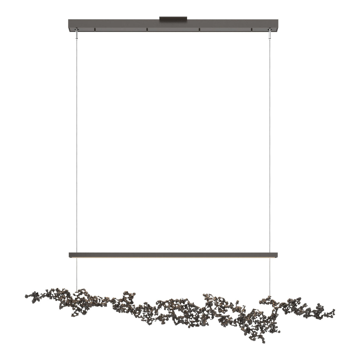 Hubbardton Forge 2023 Oil Rubbed Bronze Oil Rubbed Bronze Standard Coral LED Pendant