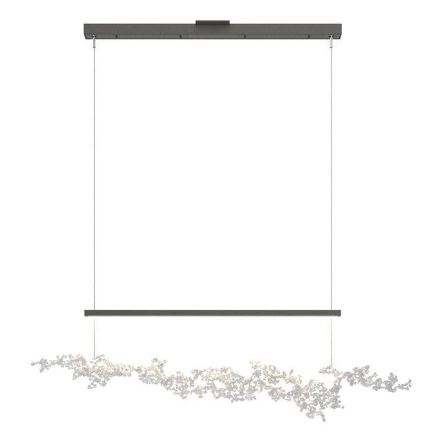 Hubbardton Forge 2023 Natural Iron Coastal White Standard Coral LED Pendant