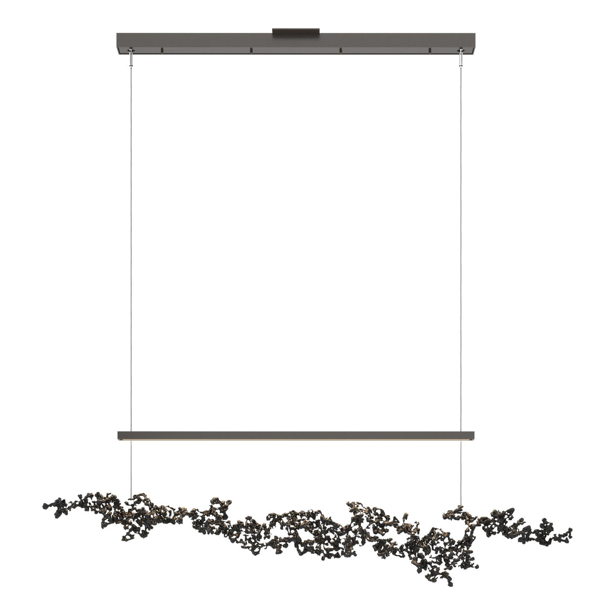Hubbardton Forge 2023 Oil Rubbed Bronze Ink Standard Coral LED Pendant