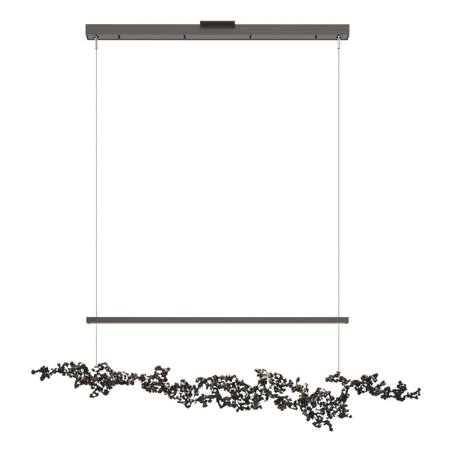 Hubbardton Forge 2023 Oil Rubbed Bronze Ink Standard Coral LED Pendant