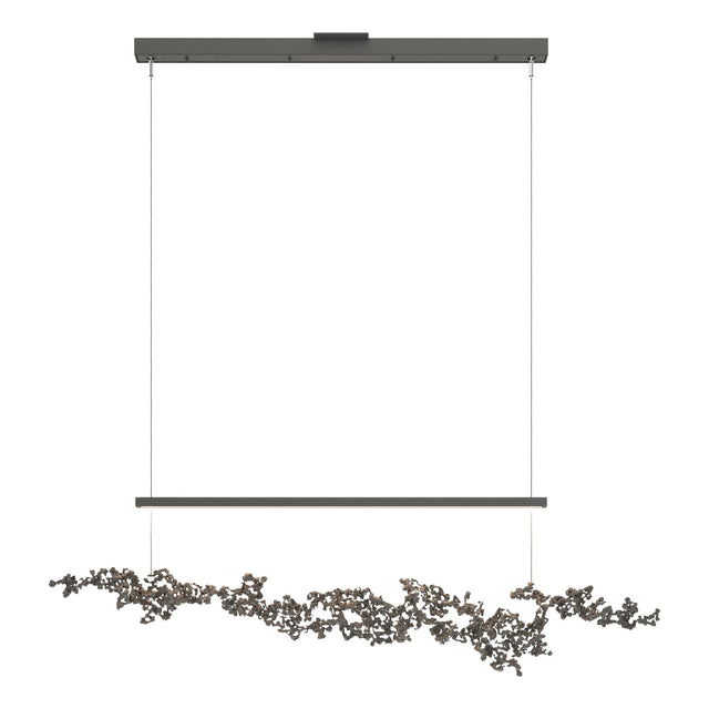 Hubbardton Forge 2023 Natural Iron Dark Smoke Standard Coral LED Pendant