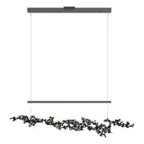 Hubbardton Forge 2023 Natural Iron Black Standard Coral LED Pendant