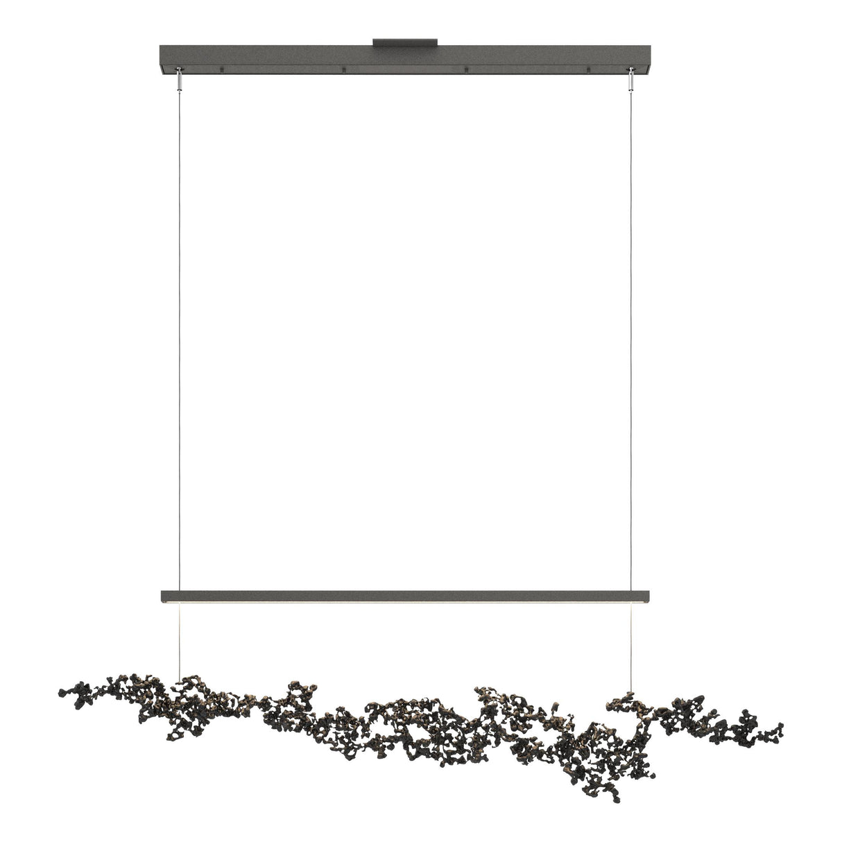 Hubbardton Forge 2023 Natural Iron Ink Standard Coral LED Pendant
