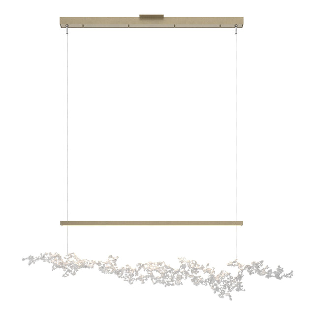 Hubbardton Forge 2023 Soft Gold Coastal White Standard Coral LED Pendant