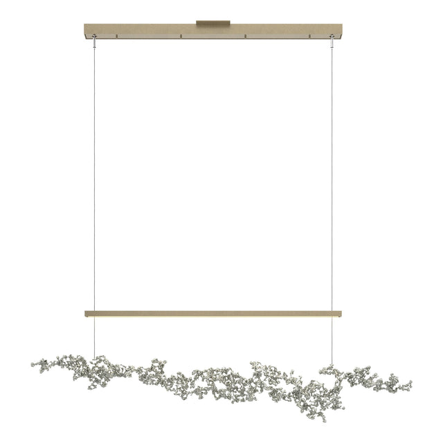 Hubbardton Forge 2023 Soft Gold Sterling Standard Coral LED Pendant