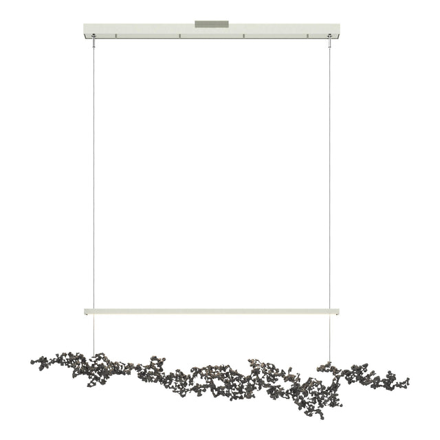 Hubbardton Forge 2023 Sterling Natural Iron Standard Coral LED Pendant