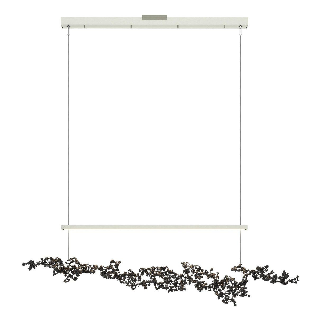 Hubbardton Forge 2023 Sterling Ink Standard Coral LED Pendant