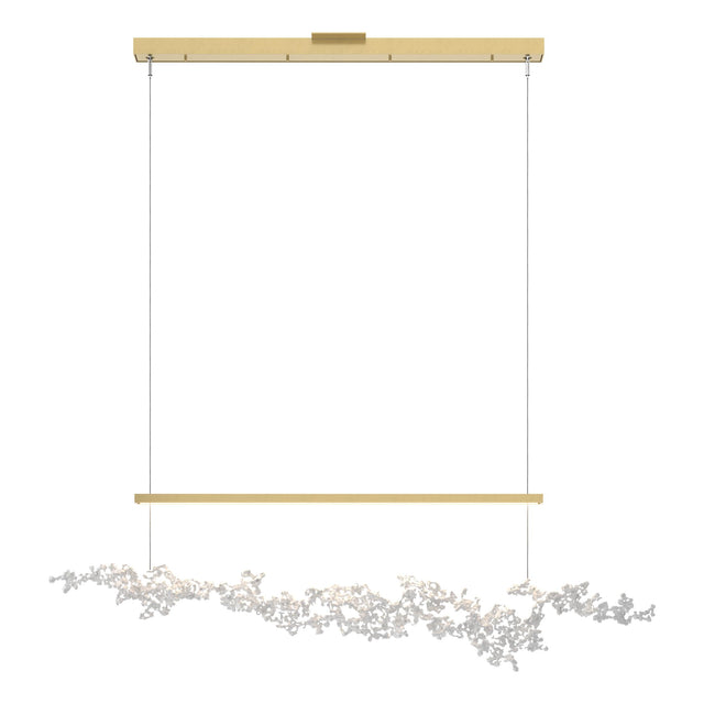 Hubbardton Forge 2023 Modern Brass Coastal White Standard Coral LED Pendant