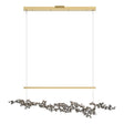 Hubbardton Forge 2023 Modern Brass Dark Smoke Standard Coral LED Pendant