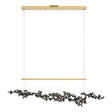 Hubbardton Forge 2023 Modern Brass Black Standard Coral LED Pendant