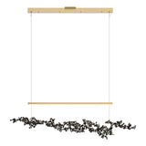 Hubbardton Forge 2023 Modern Brass Black Standard Coral LED Pendant