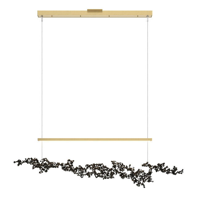 Hubbardton Forge 2023 Modern Brass Black Standard Coral LED Pendant
