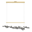 Hubbardton Forge 2023 Modern Brass Natural Iron Standard Coral LED Pendant