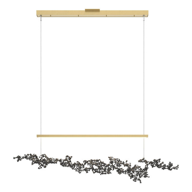 Hubbardton Forge 2023 Modern Brass Natural Iron Standard Coral LED Pendant