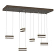 Hubbardton Forge 2023 Bronze Clear Glass (ZM) Standard Stacks 6-Light LED Pendant