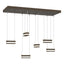 Hubbardton Forge 2023 Bronze Clear Glass (ZM) Standard Stacks 6-Light LED Pendant