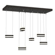 Hubbardton Forge 2023 Oil Rubbed Bronze Clear Glass (ZM) Standard Stacks 6-Light LED Pendant