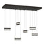 Hubbardton Forge 2023 Oil Rubbed Bronze Clear Glass (ZM) Standard Stacks 6-Light LED Pendant