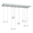 Hubbardton Forge 2023 Vintage Platinum Clear Glass (ZM) Standard Stacks 6-Light LED Pendant