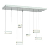 Hubbardton Forge 2023 Vintage Platinum Clear Glass (ZM) Standard Stacks 6-Light LED Pendant